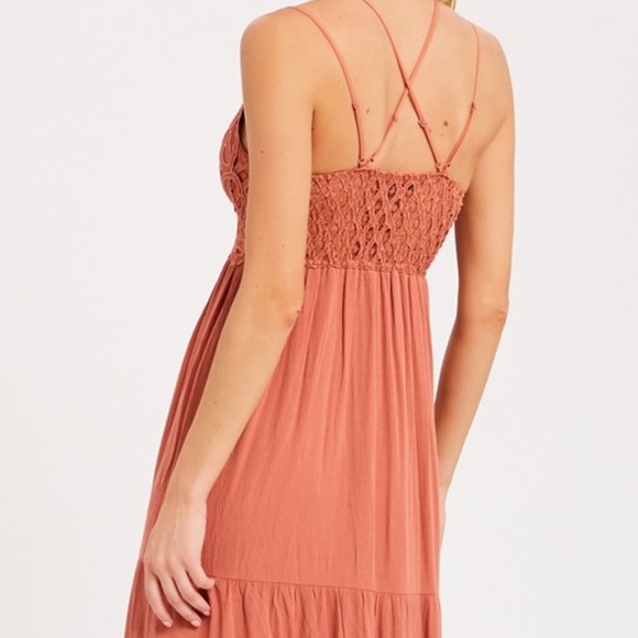SCALLOPED LACE BRALETTE MAXI DRESS - Picture 4 of 7